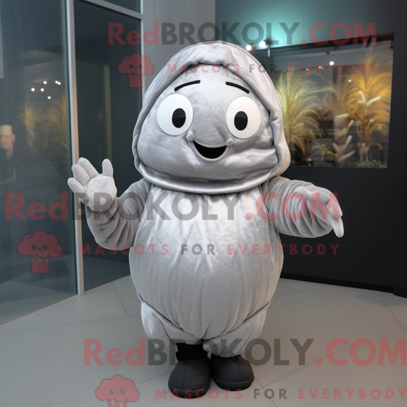 Mascot character of a Silver Potato dressed with a Turtleneck and Beanies Mascot character of a Silver Potato dressed with a Turtleneck and Beanies