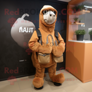 Rust Camel maskot kostume...