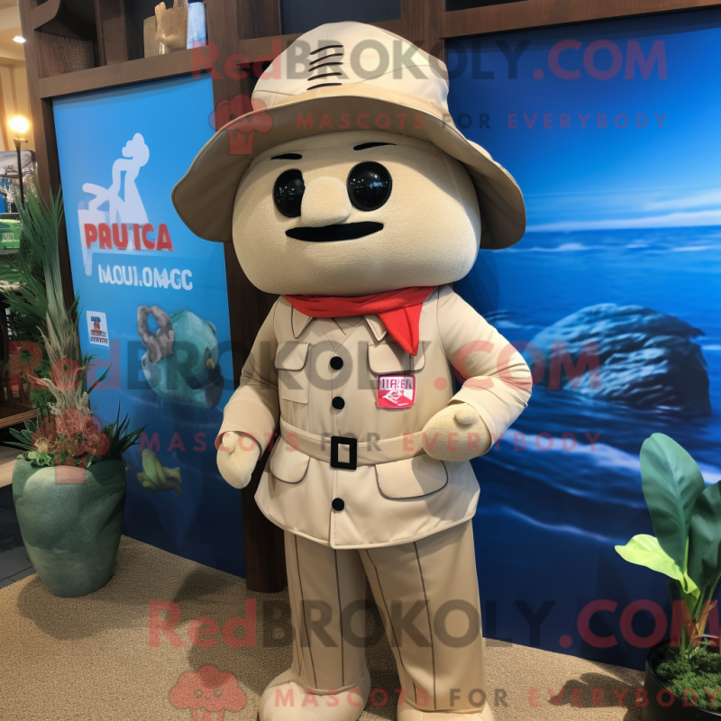 Mascot character of a Tan Pho dressed with a Rash Guard and Pocket squares Mascot character of a Tan Pho dressed with a Rash Guard and Pocket squares