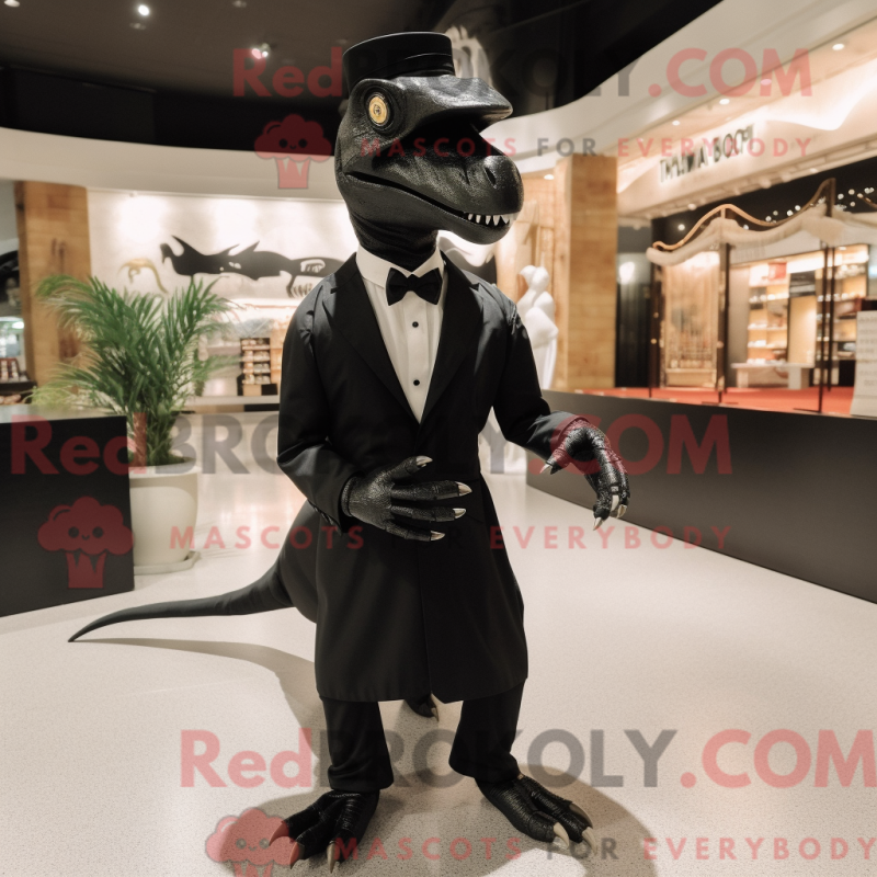 Mascot character of a Iguanodon dressed with a Tuxedo and Shoe clips Mascot character of a Iguanodon dressed with a Tuxedo and Shoe clips