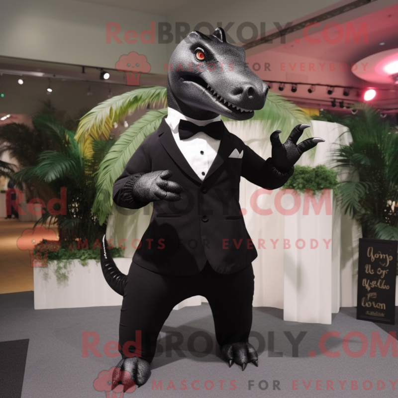 Mascot character of a Iguanodon dressed with a Tuxedo and Shoe clips Mascot character of a Iguanodon dressed with a Tuxedo and Shoe clips