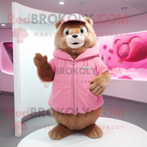 Pink Beaver mascotte...