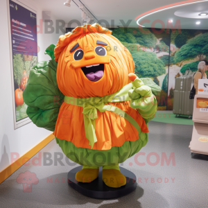 Orange Cabbage maskot...