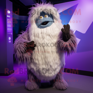 Lilla Yeti maskot kostume...