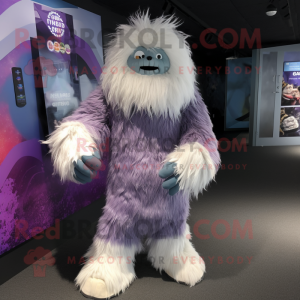 Lilla Yeti maskot kostume...