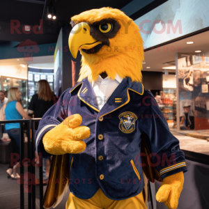 Gold Eagle maskot drakt...
