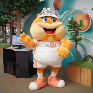 Peach Moussaka maskot drakt...