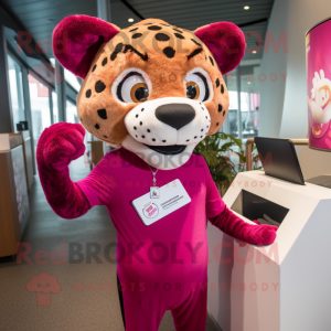 Magenta Cheetah mascotte...