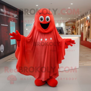 Red Ghost maskot kostym...