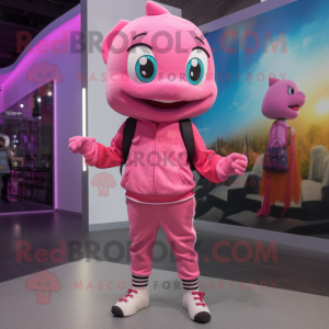 Pink Cod maskot kostume...