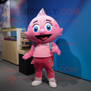 Pink Cod mascotte kostuum...