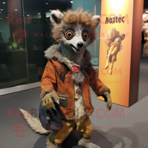 Rust Aye-Aye mascotte...