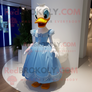 Blue Duck maskot kostume...