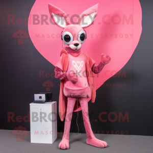 Pink Roe Deer maskot...