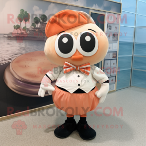 Peach Oyster maskot-kostym...