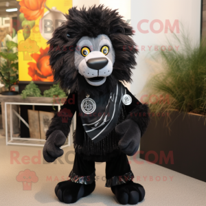 Black Lion maskot kostume...