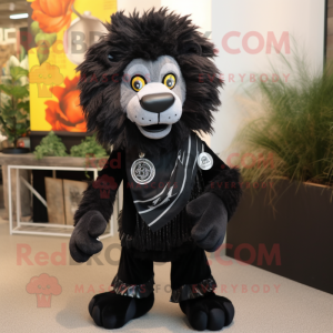 Black Lion maskot drakt...