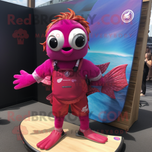 Magenta Goldfish mascotte...