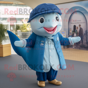  Blue Whale maskot kostume...