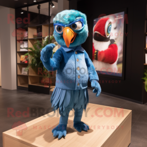  Macaw maskot drakt figur...