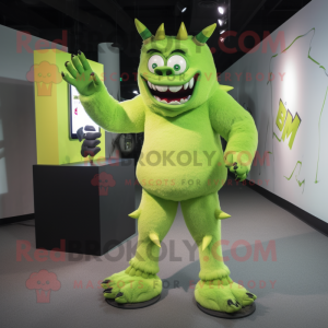 Lime Green Demon mascotte...