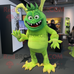 Lime Green Demon mascotte...