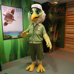 Olive Eagle maskot drakt...