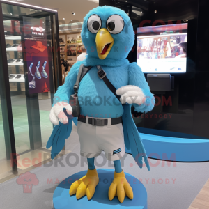 Sky Blue Eagle mascotte...