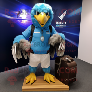 Sky Blue Eagle mascotte...