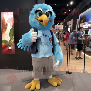 Sky Blue Eagle maskot...