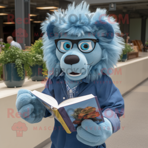 Blue Tamer Lion mascotte...