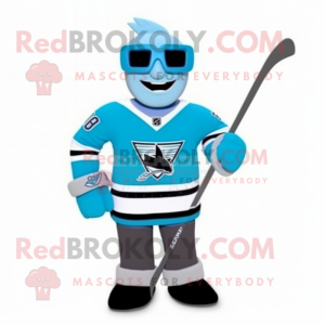 Cyan Ice Hockey Stick...