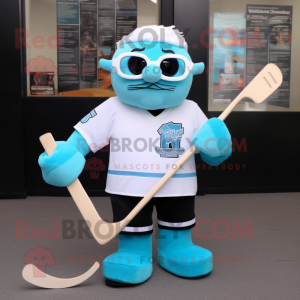 Cyan Ice Hockey Stick...