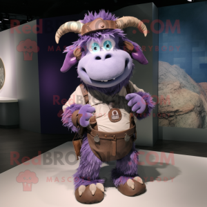 Lavender Yak mascotte...