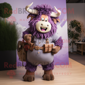 Lavender Yak mascotte...