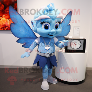 Sky Blue Tooth Fairy maskot...