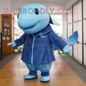  Blue Whale maskot kostyme...