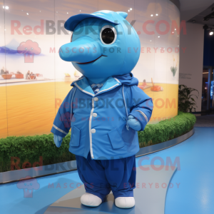  Blue Whale maskot kostume...