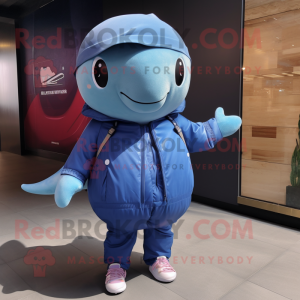  Blue Whale maskot kostume...