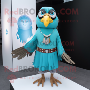 Turquoise Hawk mascotte...