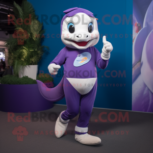 Purple Dolphin mascotte...