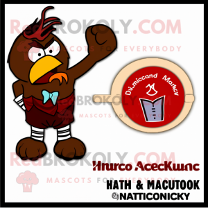 Brown Roosters maskot...