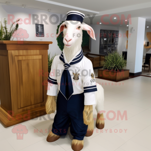 Navy Boer Goat maskot...