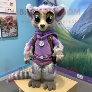 Lavendel Lemur maskot...