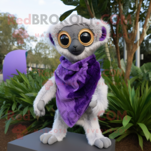 Lavendel Lemur maskot...