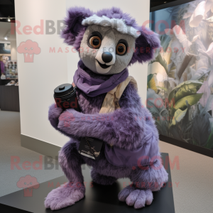 Lavendel Lemur maskot...