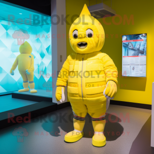 Yellow Ice maskot drakt...