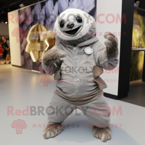 Silver Sloth mascotte...