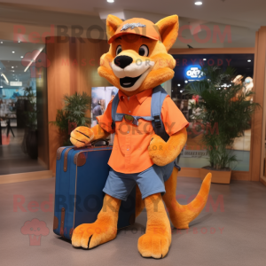 Orange Dingo mascotte...