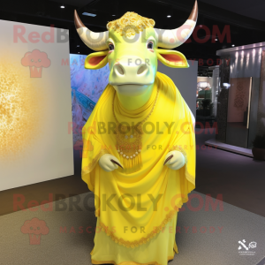 Lemon Yellow Bull maskot...